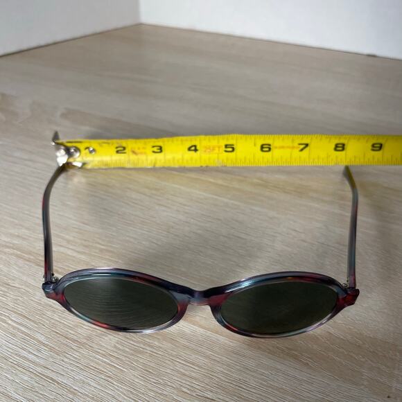 Vintage Bausch & Lomb Oberlin Sunglasses RARE! Oval Purple Blue Canada READ main image 11